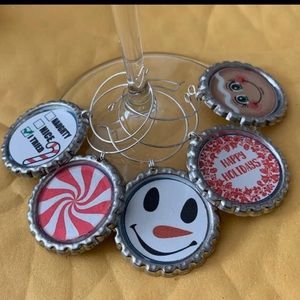 Holiday Wine Charms